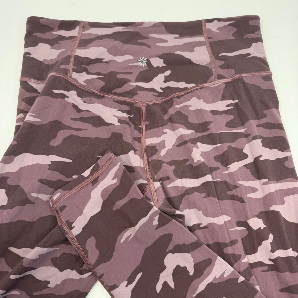 Athleta Elation 7/8 Tight Purple Camo High Rise Leggings LT S/531310-03